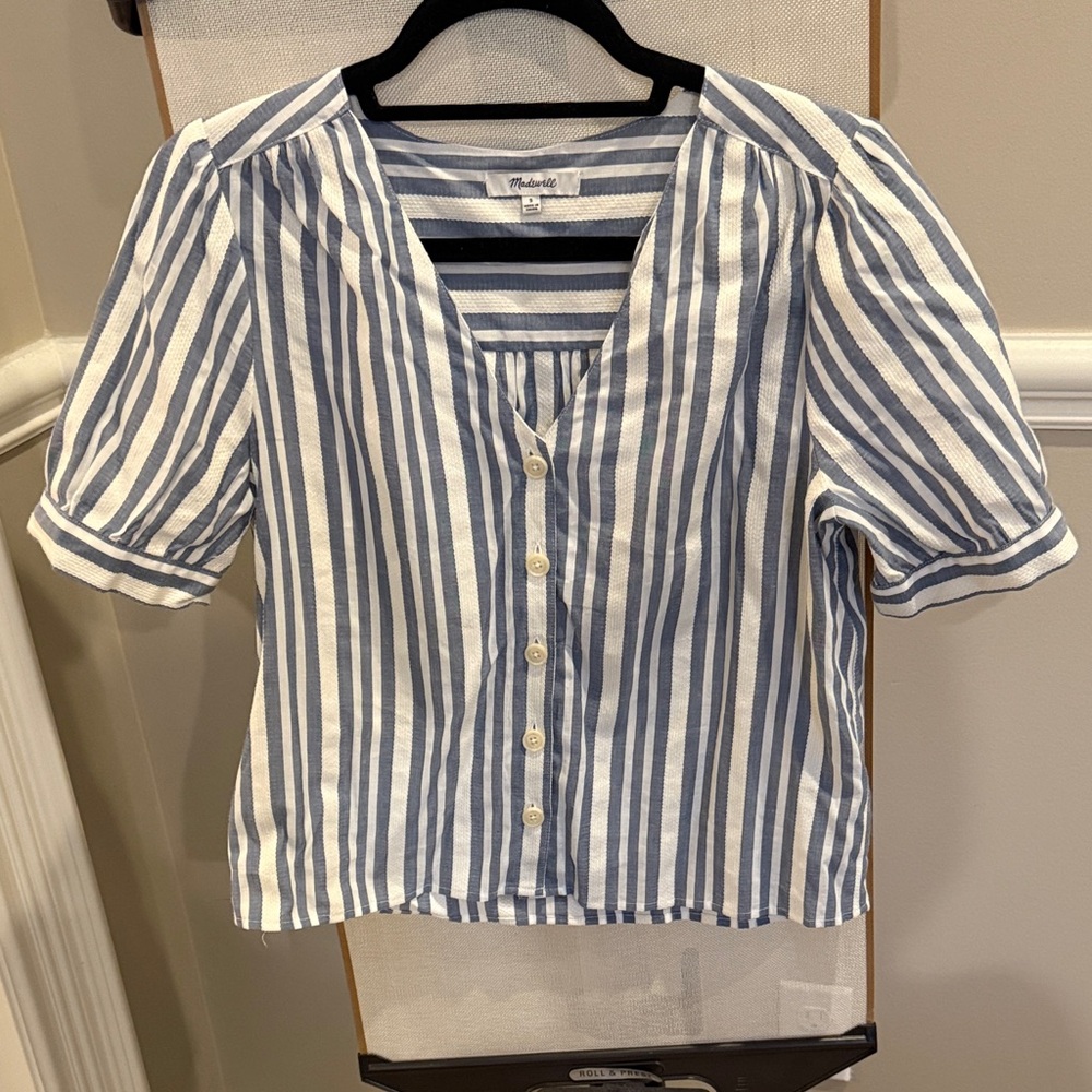 Madewell stripe blouse